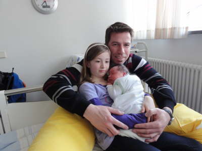 Wir mit Papa